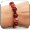 Bracelet Sardonyx et Agate rouge 10mm