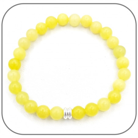 Bracelet Pierre naturelle Jade jaune 6/10mm